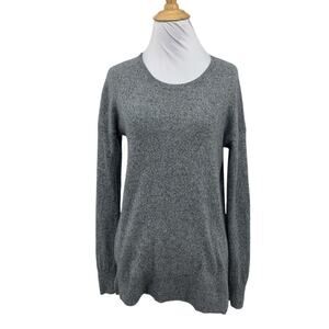 Aqua Sweater Womens S Small Gray Cashmere High Low Pullover Long Sleeve Tunic